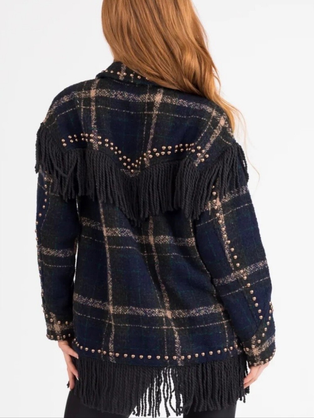 Studded With Fringe Vocal Brand Jacket